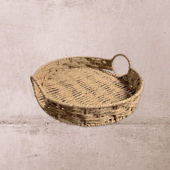NWT The Perfect Home Decor Tray Handwoven - Picture 3 of 3